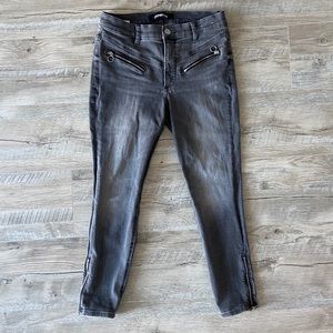 Express black/gray denim jeans